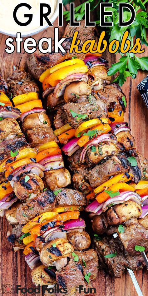 Beef Shish Kabobs, Grilled Beef Kabobs, Beef Shish Kabob, Beef Kabob Marinade, Grilled Steak Kabobs, Shish Kebabs, Kabob Marinade, Steak Kebabs, Beef Recipe Instant Pot