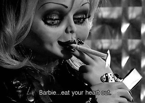 Bride of Chucky We Heart It, A Woman, Lost, Tumblr, Makeup, Black, Make Up