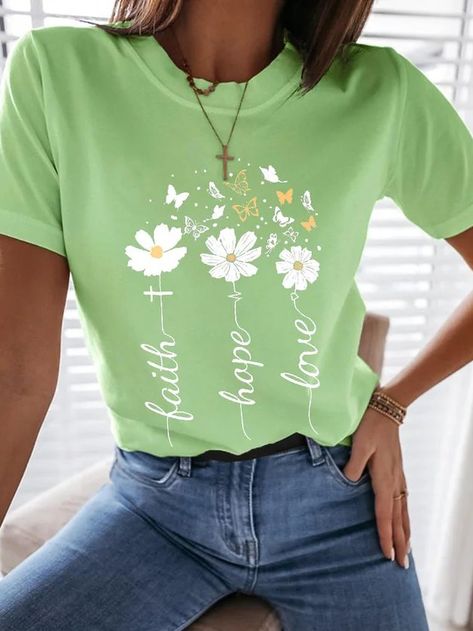 Regular Fit Jersey Casual T-Shirts is fashionable and cheap, come to Justfashionnow to find out about the Clothing Diy T Shirt Printing, Clothes For Women Over 60, Top Designs For Women, Floral Tshirt, Cow Face, Trendy Shirt Designs, Adult Bibs, Angel Decor, Crazy Outfits