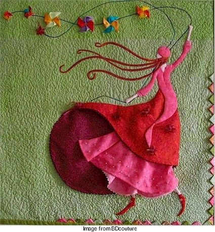 Inspiration: Liliane D. – Needle Work Sulaman Pita, Appliqué Quilts, Textile Crafts, Needle Work, Wool Applique, Applique Patterns, Art Textile, Applique Quilts, Ribbon Embroidery