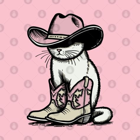 Check out this awesome 'Puss+and+Boots+Kitty' design on @TeePublic! Cat In Boots Drawing, Farewell Painting, Cat With Shoes, Boots Inktober, Boots Tattoo, Cat In Boots, Backpack Drawing, Cat Boots, Silly Art