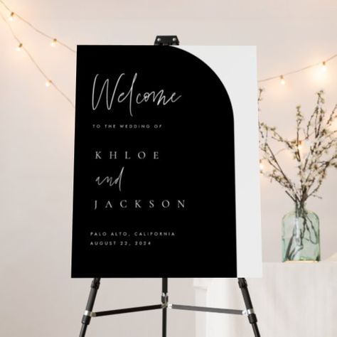 $58.80 | Modern Welcome Sign Arch Wedding Decor Foam Boards #calligraphy wedding sign, wedding poster, welcome sign, ceremony sign, reception sign, greeting sign, minimalist wedding, wedding decor sign, venue sign, we do wedding sign Minimal Welcome Sign, Arch Wedding Decor, Modern Welcome Sign, Desk Board, Half Arch, Greeting Sign, Welcome Sign Wedding, Classic Typography, Wedding Greetings