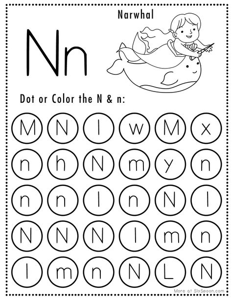 Letter N Worksheets For Kindergarten, Letter N Kindergarten, Letter Nn Activities For Preschool, Letter Nn Worksheets, Letter N Activities For Kindergarten, Letter N Printable, N Activities, How To Draw Letters, Letter N Activities