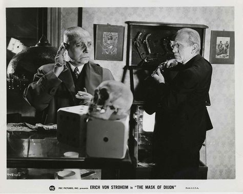 Edward Van Sloan, Erich von Stroheim in THE MASK OF DIIJON Von Stroheim, Erich Von Stroheim, The Mask, Photo Gallery, Photo Galleries, Historical Figures, Mask, Actors, Film