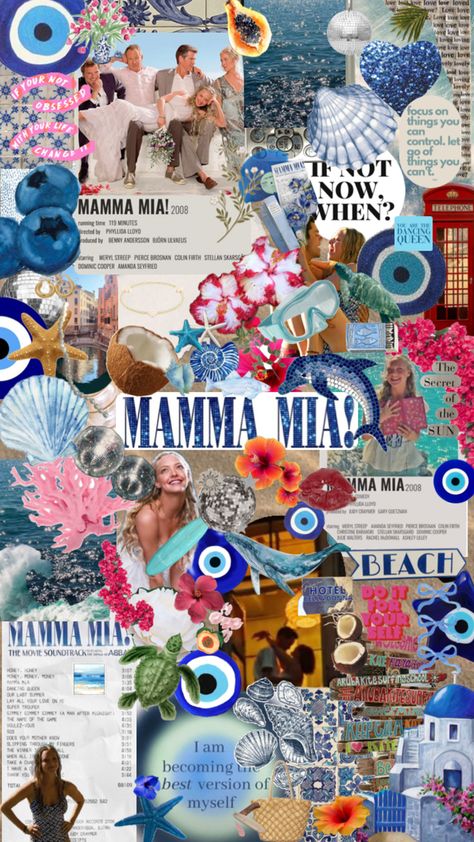 Mamma Mia Collage, Coastal Girl, Ombre Wallpaper Iphone, Ombre Wallpapers, Pierce Brosnan, Colin Firth, Iphone Wallpaper Themes, Meryl Streep, Girl Wallpaper