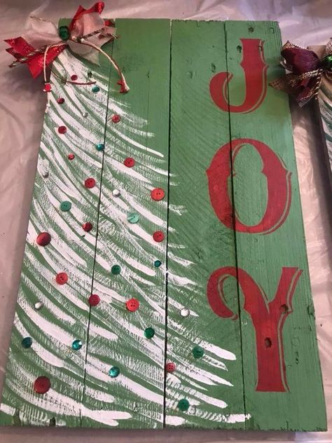 Only a photo but easy to do! Christmas Wood Crafts, Navidad Diy, Cute Diy, Noel Christmas, Christmas Paintings, Christmas Wood, Ideas For, Holiday Diy, Christmas Deco