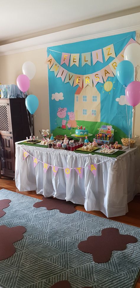 Diy Peppa Pig Decorations, Pig Party Decorations, Peppa Pig Party Decorations, Peppa Pig Decorations, Peppa Pig Birthday Cake, Pig Birthday Cakes, Peppa Pig Birthday Party, Peppa Pig Party, Pig Party