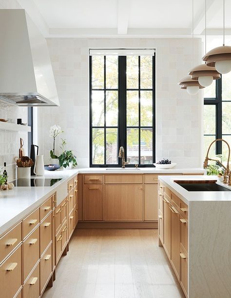 House & Home - Step Inside Designer Michaela Burns' Tudor-Style Home Tudor Kitchen, Leather Granite, Tudor Style Homes, Tudor House, Space Room, Tudor Style, Small Windows, Decorating Small Spaces, Formal Living