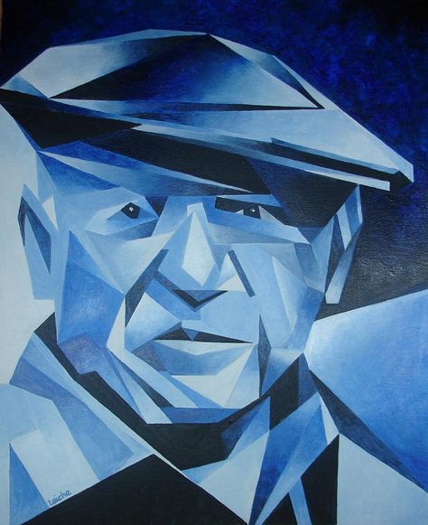 Pablo Picasso The Blue Period Paitning Picasso Blue Period, Cubist Portraits, Picasso Cubism, Picasso Blue, Pablo Picasso Art, Art Picasso, Pablo Picasso Paintings, Blue Period, Cubism Art