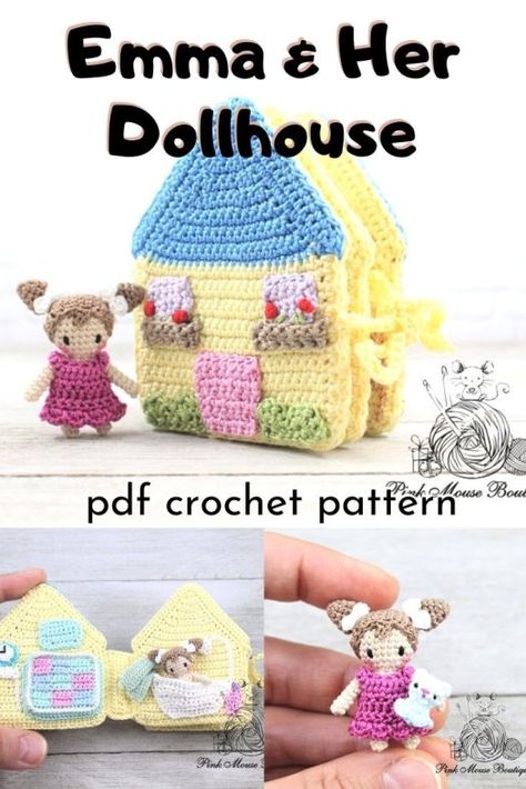 Crochet Doll House Pattern, Little Things To Crochet, Kat Haken, Boy Crochet Patterns, Amigurumi Minta, Activity Cube, Crochet Baby Toys, Haken Baby, Crochet For Boys