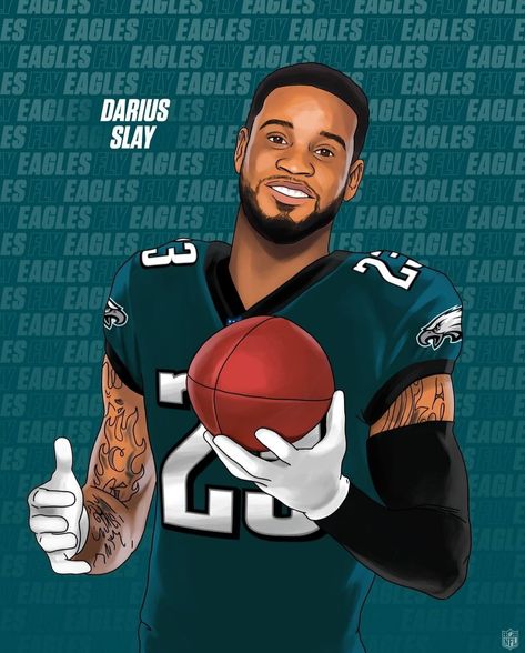 Darius Slay To Eagles Darius Slay, Nfl Funny, Nfl Football Art, Football Jersey Outfit, Nfl Football Games, Philadelphia Eagles Football, Nfl Football Players, Football Photography, Nfl Memes