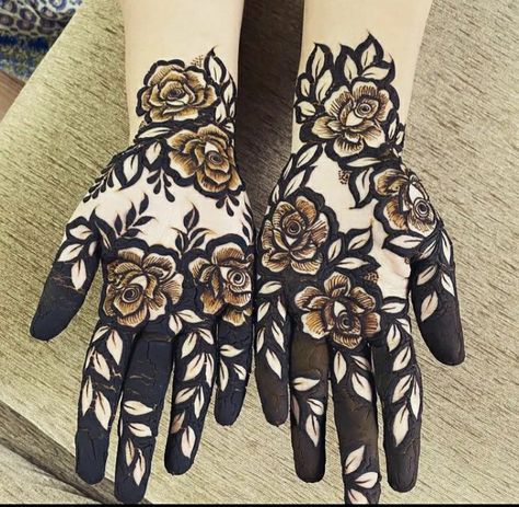 Bold Mehndi Designs Front Hand, Stylish Back Hand Mehndi, Rose Henna, Back Hand Mehndi Design, Back Hand Mehndi, What Not To Wear, मेहंदी डिजाइन, Hand Mehndi Design, Rose Mehndi Designs