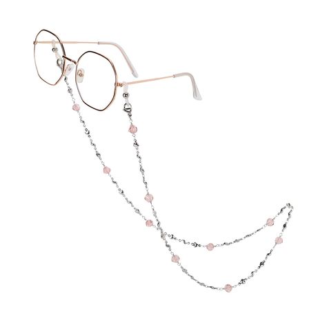 PRICES MAY VARY. 【 Glasses Chain & Mask chain 】 Exquisite glasses chain, can be used as glasses chain, sunglasses, reading glasses, safety glasses chain, mask chain, fashion jewelry necklace, etc. At the end of the chain are two silicone rings with steel balls that can be adjusted for tightness to connect different types of glass. When the silicone ring is removed, the stainless steel lobster buckle is directly attached to the mask strap, creating a perfect mask chain. 【High-grade material】The f Librarian Glasses Chain, Glasses With Chain, Wire Glasses, Chain Sunglasses, Chain Mask, Mask Strap, Whimsical Jewelry, Mask Chain, Silicone Ring