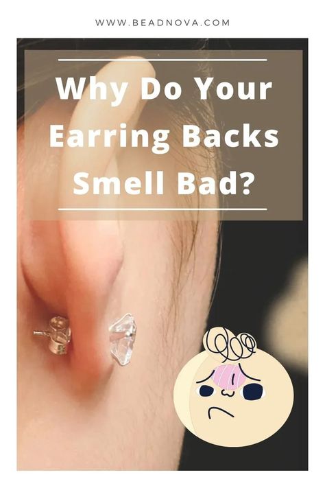 Earring backs sometimes smell awful, and this actually has everything to do with your skin and what it is doing when you have your earrings on. If you have been wondering why do earring backs smell bad, today’s discussion is simply perfect for you. #jewelrytalk #earringbacks Clean Piercings, Cleaning Earrings, Bad Piercings, Cleaning Piercings, Jewelry 101, Clean Earrings, Ear Peircings, Cleaning Videos, How To Clean Earrings