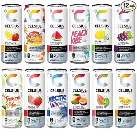 Celsius Energy Drink, Sparkling Strawberry Lemonade, Best Energy Drink, Lime Lemonade, Healthy Energy Drinks, Dream Things, Peach Mango, High Fructose Corn Syrup, Sports Drink