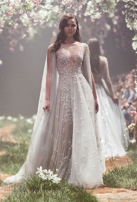 paolo sebastian spring 2018 couture sleeveless illusion bateau v neck full embellishment drape elegant grecian pastel blue color romantic soft a  line wedding dress (3) mv -- Paolo Sebastian Spring 2018 Couture Collection Paolo Sebastian Wedding Dress, Paolo Sebastian, Once Upon A Dream, Michael Cinco, Ellie Saab, Wedding Dresses 2018, January 3, A Wedding Dress, Wedding Dress Couture