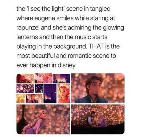 My fave😍 Humor Disney, Disney Theory, Disney Facts, I Saw The Light, Disney Jokes, Romantic Scenes, Disney Tangled, Disney Memes, Disney Quotes