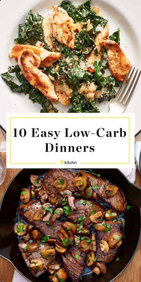 Easy Low Carb Dinner Recipes | Kitchn Easy Low Carb Dinner Recipes, Eat More Healthy, Easy Low Carb Dinner, Low Carb Dinners, Packed Meals, Simple Dinners, Protein Packed Meals, Resep Diet, Low Carb Diets