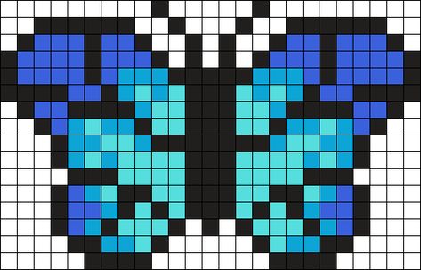 Life Is Strange Butterfly Perler Bead Pattern | Bead Sprites | Misc Fuse Bead Patterns Butterfly Perler Bead Pattern, Life Is Strange Butterfly, Cross Stitch Patterns Free Disney, Pixel Life, Hand Embroidery Patterns Free, Knitting Patterns Free Blanket, Fuse Bead Patterns, Hanging Quilts, Easy Pixel Art