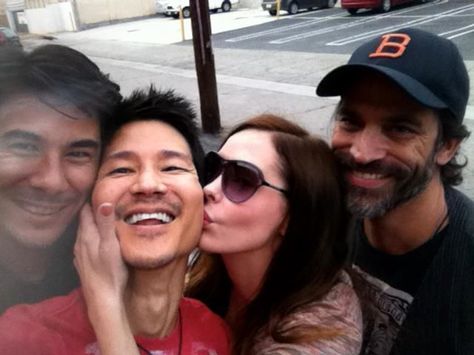 The Doom Generation: James Duval, Gregg Araki, Rose McGowan & Johnathon Schaech Rose Mcgowan The Doom Generation, James Duval Gregg Araki, James Duval Doom Generation, Johnathon Schaech, The Doom Generation, James Duval, Film Bro, Gregg Araki, Doom Generation