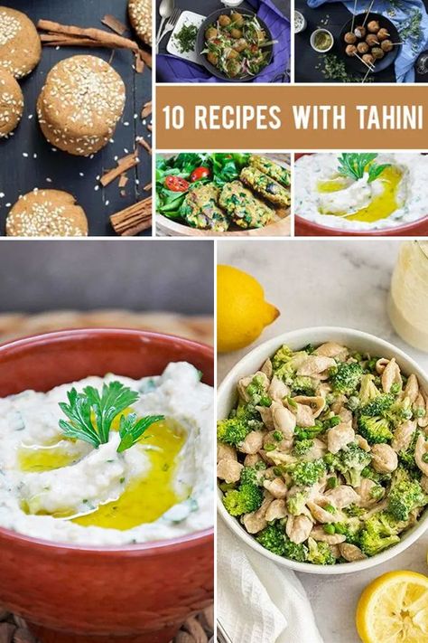 Recipes With Tahini, Tahini Recipe, Best Vegetarian Recipes, Meat Free, Tahini, Bibimbap, Hummus, Food Inspiration, How To Use