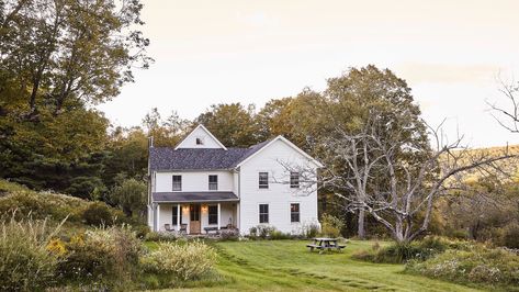 An exceptional timber-framed farmhouse in Upstate New York painstakingly renovated by hand The Grit And Polish, Grit And Polish, Humble House, Rustic Wooden Table, Farmhouse Holiday, London Flat, Marble Surface, Colonial Revival, Upstate New York