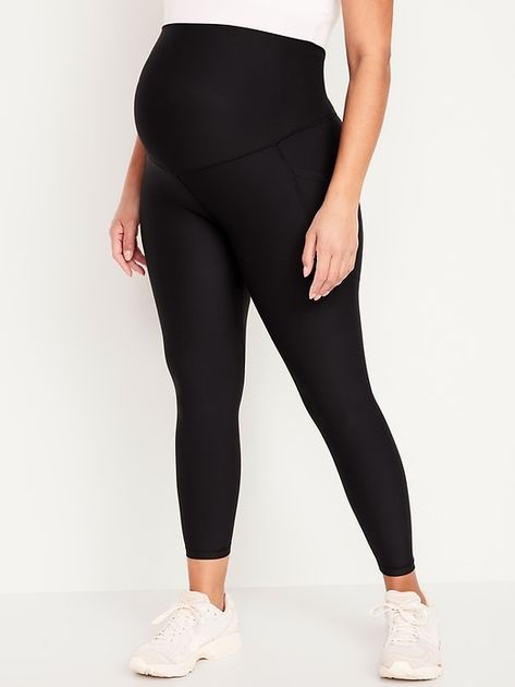 Maternity Full-Panel PowerSoft 7/8 Leggings | Old Navy Maternity Activewear, Perfect Leggings, Post Partum, Old Navy Maternity, Maternity Leggings, Womens Maternity, Second Baby, Family Pajamas, Jack Black