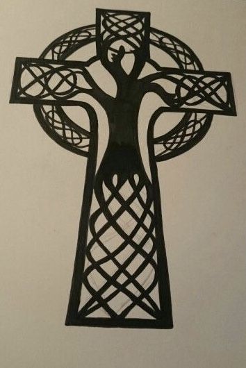 Celtic Tree of Life & Cross with Triquetra throughout. Possible forearm tattoo.......... Celtic Cross Tree Of Life Tattoo, St Brigid Cross Tattoo, Celtic Cross Tattoo, Welsh Ancestry, St Brigid Cross, Brigid's Cross, Cross Tree, Irish Cross, Celtic Cross Tattoos