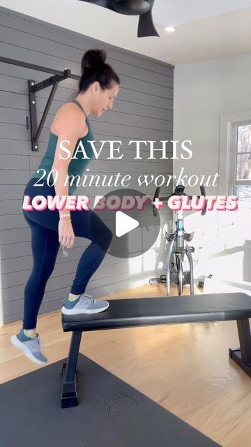 Jennifer Kirsch || Fitness and Nutrition for women over 40 on Instagram: "🩷SAVE THIS WORKOUT   All you need for this one is a bench and your own body weight.  Remember the goal is always to maintain good form and to work toward muscle fatigue.  Some of these moves are more challenging than others, but either way I challenge you to try this an NOT feel your 🍑 the next day!  💕SUPERSET 1: Hip Thrust Single Leg Squat  💕SUPERSET 2:  Bulgarian Split Squat Single Leg Bridge  💕SUPERSET 3:  Step Up Reverse Hyperextension  Do this one for time and perform each move for 45 seconds with a 15-30 second rest in between…  2 rounds completed in about 20 minutes!   ————————— Did you know I’m hosting a FREE Fitness Challenge? The #STRONGERin7 challenge is open for registration now!!  All you need to jo Bench Workout Women, Bench Workouts For Women, Lower Body Workout For Women, Remember The Goal, Nutrition For Women, Single Leg Squat, Reverse Hyperextension, Single Leg Bridge, Bench Workout