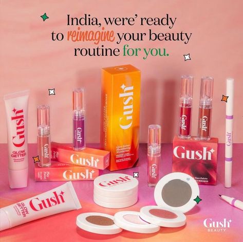 Celebrate makeup and beauty in India now with Gush Beauty! 💕 We are clean, We are Vegan 🌱 Gush Beauty, Beauty Redefined, Clean Beauty, Beauty Routines, India, Makeup, Electronic Products, Beauty, Make Up