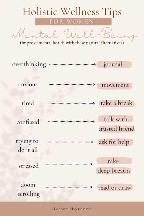 #mentalhealth #wellness #selfcare

Are you looking for ways to improve your mental health?

These 5 natural methods can help you feel better, both physically and mentally.

Get regular exercise, eat a healthy diet, get enough sleep, and spend time in nature.

You can also try meditation, yoga, or other relaxation techniques.

By taking care of your mental health, you can improve your overall Holistic Mental Health, Mental Wellness Tips, Holistic Nursing, Goals 2024, Spring Dessert, Holistic Practitioner, Wellness Challenge, Wellness Plan, Wellness Coaching