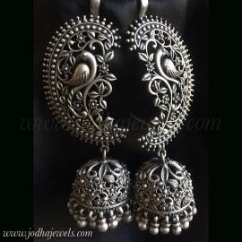 Ocsodize Jewellery, Antique Silver Jewelry Indian, Black Metal Jewelry, Oxidised Jewelry, Trendy Silver Jewelry, Oxidized Jewellery, Oxidised Silver Jewelry, Silver Jewelry Accessories, Indian Jewelry Earrings