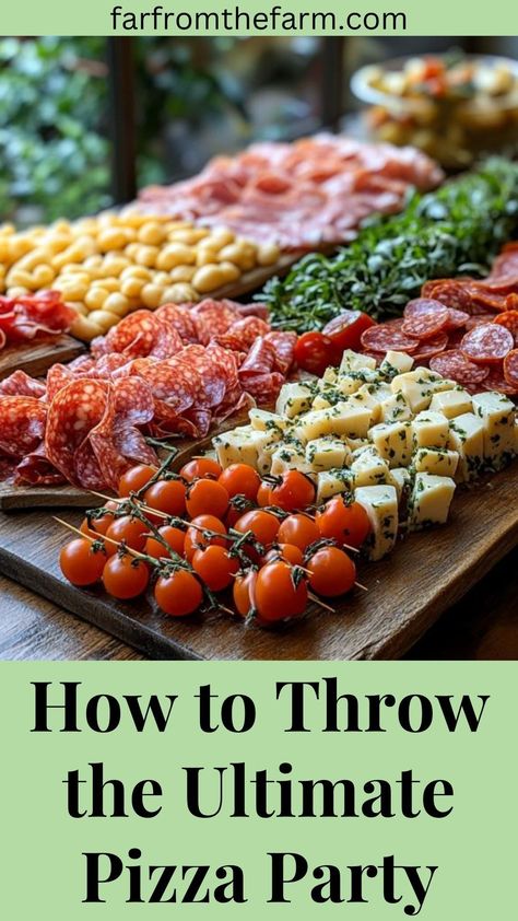 Throw the ultimate pizza party with 15 tips, from creating DIY pizza stations to building a pizza oven. Fun, food, and memories await! #pizzaparty #pizzaoven #makeyourownpizza #pizzastation #pizzatoppings #dinnerparty #outsidedinnerparty #hosting #entertaining #pizza #artisanpizza dessertpizza #gourmetpizza Homemade Pizza Bar, Pizza Party Menu, Pizza Bar Party, Homemade Pizza Party, Make Your Own Pizza Party, Outdoor Pizza Party, Pizza Making Party, Pizza Display, Pizza Party Ideas