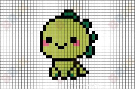 Dinosaur Pixel Art, Dinosaur Pixel, Grille Pixel Art, Pixel Art Kawaii, Pixel Art Minecraft, Pola Kotak, Easy Pixel Art, Art Perle, Pixel Art Templates