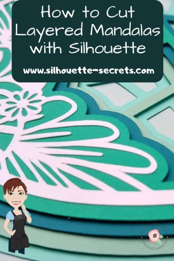 Layered Mandala files created in Silhouette Studio and cut from cardstock. Check out the tips here: https://silhouette-secrets.com/2020/05/26/layered-mandala-files-in-silhouette/ Silhouette Cameo Projects Beginner, Christmas Silhouettes, Layer Pictures, Silhouette School Blog, Cameo Crafts, Silhouette Cameo Vinyl, Layered Mandala, Silhouette Cameo Crafts, Silhouette Paper