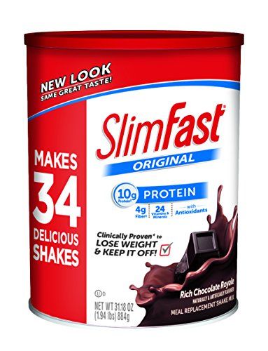 Slim Fast Original, Meal Replacement Shake Mix, Rich Chocolate Royal, 31.18 Ounce Fiber Drink, Fiber Drinks, Apricot Smoothie, Meal Replacement Drinks, 500 Calorie Meals, Best Meal Replacement, Herbalife Shake Recipes, Herbalife Shake, Slim Fast