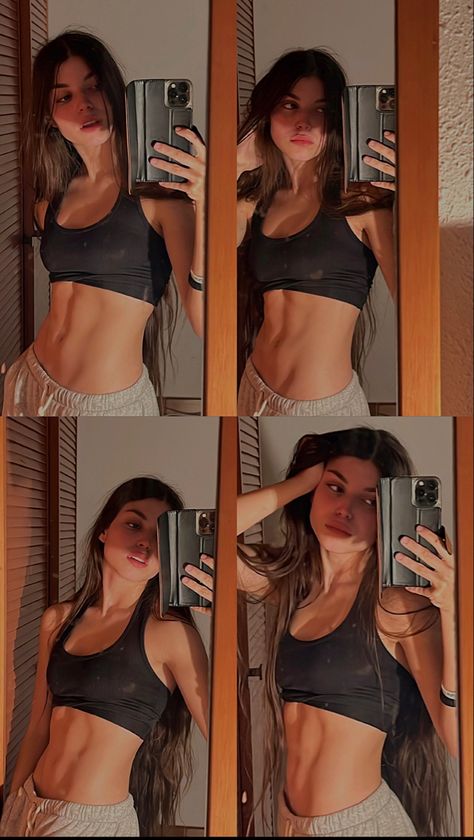 abs ;) Abs Photoshoot Woman, Abs Mirror Selfie, Abs Women, Workout Playlist, Mirror Pic, Clothes Women, Photoshoot Poses, Book Aesthetic, Body Goals