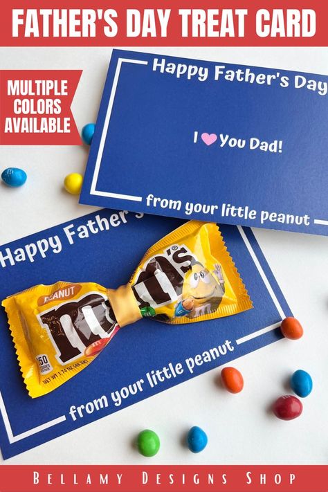 Fathers Day Candy Bar Poster, Cheap Sweets, Cheap Fathers Day Gifts, Candy Bar Poster, Father's Day Games, Cheap Teacher Gifts, Red Cards, Blue Cards, Father's Day Printable