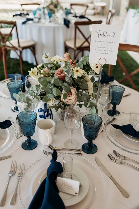 Blue And Blush Pink Wedding, Navy Wedding Theme, Hamilton Wedding, Blue And Blush Wedding, Backyard Wedding Ideas, Niagara Wedding, Backyard Reception, Intimate Backyard Wedding, Lakeside Wedding