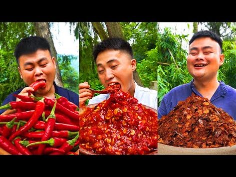 Spicier!! More Chili!! TikTok China Funny Videos | Spicy Foods Mukbang by Songsong and Ermao - YouTube Mukbang China, Mukbang Food, China Funny, Hot Spices, Eating Fast, Lower Belly Fat, Chili Oil, Lower Belly, People Eating