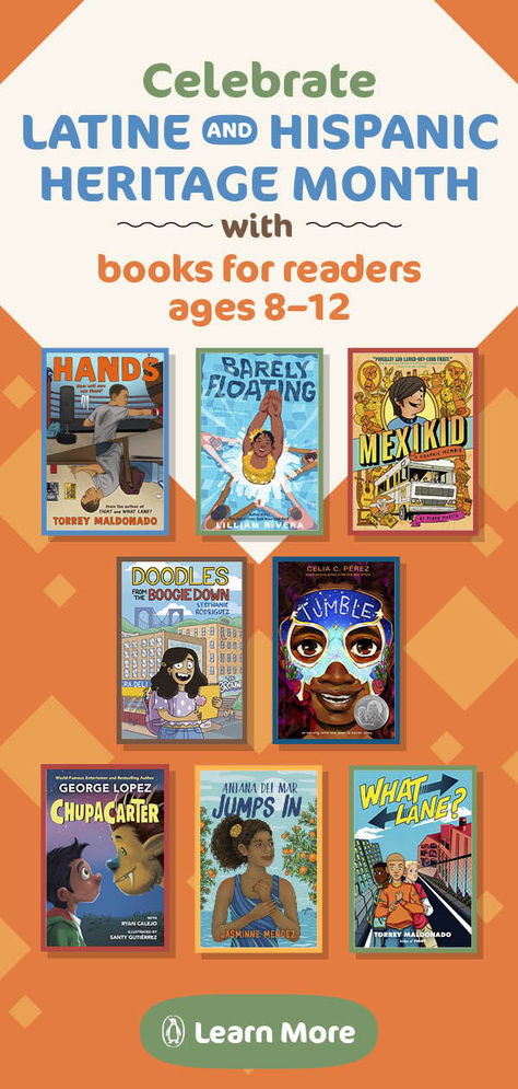 Latine Hispanic Heritage Month is Here! Read these books perfect for kids ages 8-12 Art Classroom Management, Hispanic Art, Library Media Center, Windmill Decor, The Boogie, Hispanic Heritage Month, Hispanic Heritage, Heritage Month, Penguin Random House