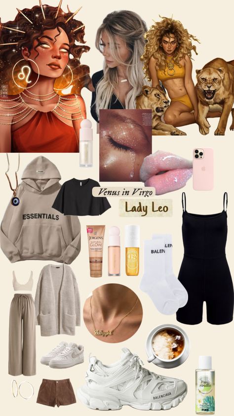 #leosun#leosunvirgovenus#virgovenus#astrology#leo Dressing Like Your Venus Sign Virgo, Leo Venus Fashion, Virgo Venus Style Outfits, Venus In Leo Style, Leo Venus Aesthetic, Virgo Venus Style, Venus Leo, Leo Outfits, Venus Virgo