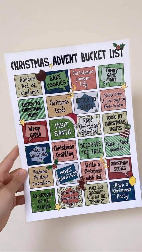 Christmas wish list advent calendar ideas Christmas Calender Idea, Journal Advent Calendar, Advent Calendar Ideas, Cute Christmas Ideas, Reasons I Love You, Kindness Activities, Letters To Boyfriend, Christmas Wish List, Advent Calenders