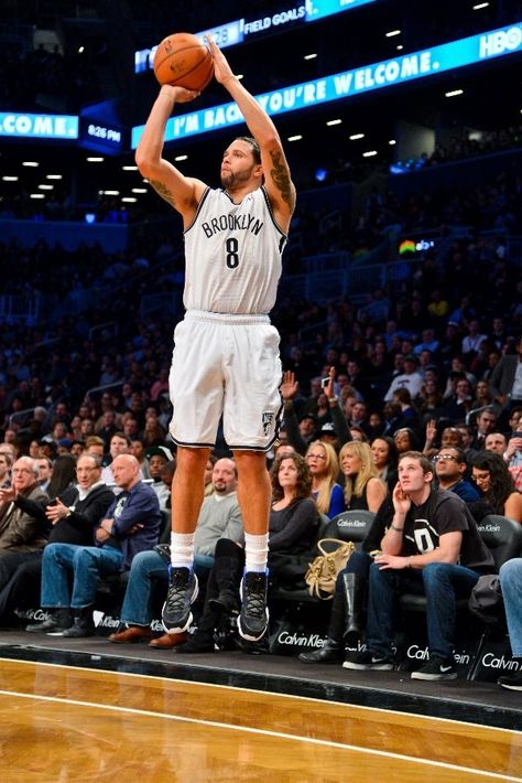 DECEMBER 14: Deron Williams #8 of the Brooklyn Nets shoots a three-pointer against the Detroit Pistons Deron Williams, Basketball Net, Detroit Pistons, Brooklyn Nets, Black Aesthetic Wallpaper, Nba Players, Black Aesthetic, Aesthetic Wallpaper, Latest News