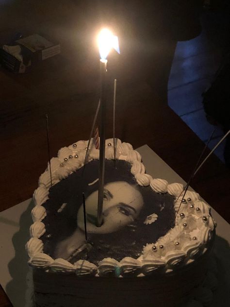 she is my birthday cake🥺💗 Lana Del Rey Cake, Its My Bday, My Birthday Cake, Vintage Birthday Cakes, Birthday Cake Pictures, Lana Del Rey Love, Funny Birthday Cakes, 22nd Birthday, Pretty Birthday Cakes