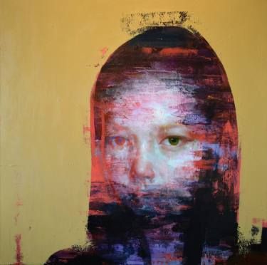 ID #11.1 Zin Lim, Colour Themes, Ghost In The Machine, Contemporary Portrait, Expressionism Abstract, Intuitive Art, Print Ideas, Painting Portrait, Random Art