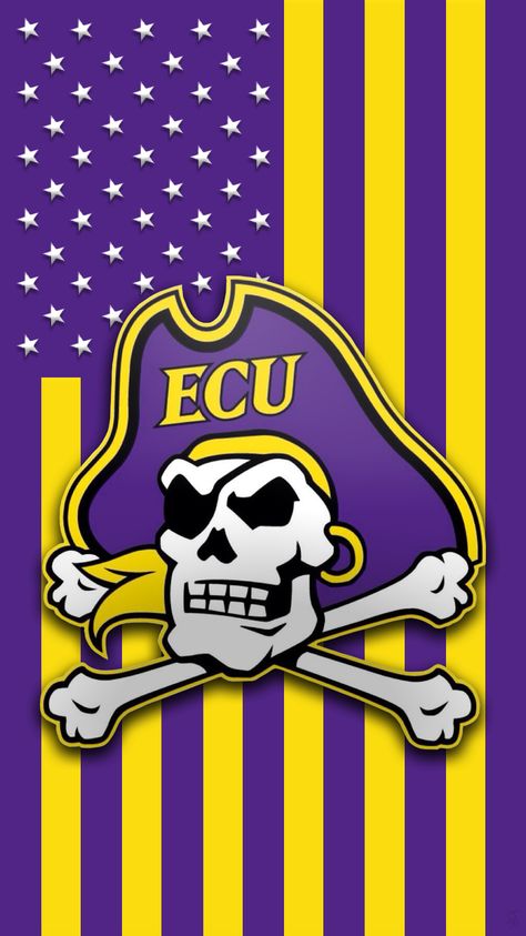 East Carolina Pirates East Carolina University Wallpaper, Skull Cartoon, Ecu Pirates, East Carolina University, East Carolina Pirates, Pirate Flag, Team Mascots, University Logo, Pirate Skull