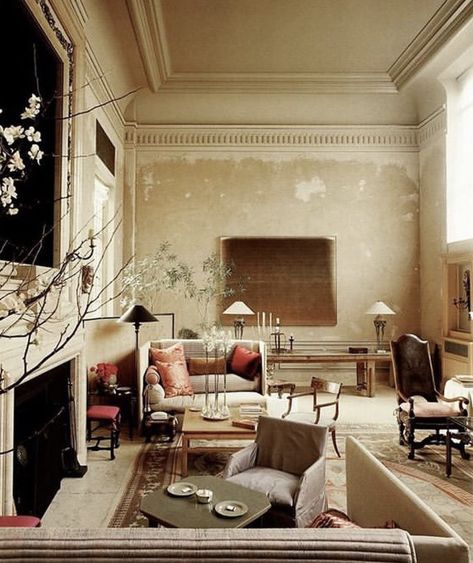 John Saladino John Saladino, Rough Luxe, House Inside, Walls Room, Plaster Walls, Beautiful Interiors, Vintage Walls, Wabi Sabi, Architecture Details