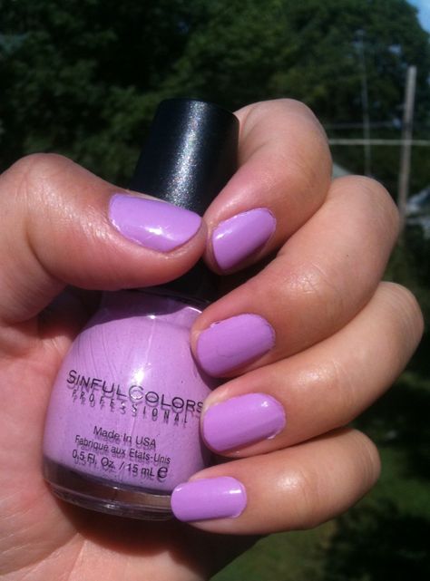 Purplish Pink Nails, Sinful Colors, Pink Nails, Beverly Hills, Black Hair, Nail Polish, Nail Art, Nails, Hair Styles