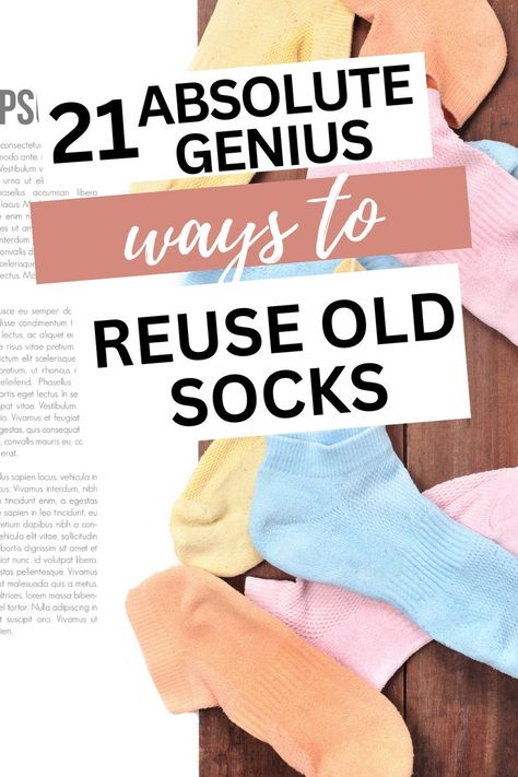 reuse old socks Upcycling Ideas Clothes, Upcycling Jeans, Upcycled Crafts, Clever Ideas, Some Ideas, Upcycled Furniture, Upcycle Clothes, Repurpose, Arm Warmers